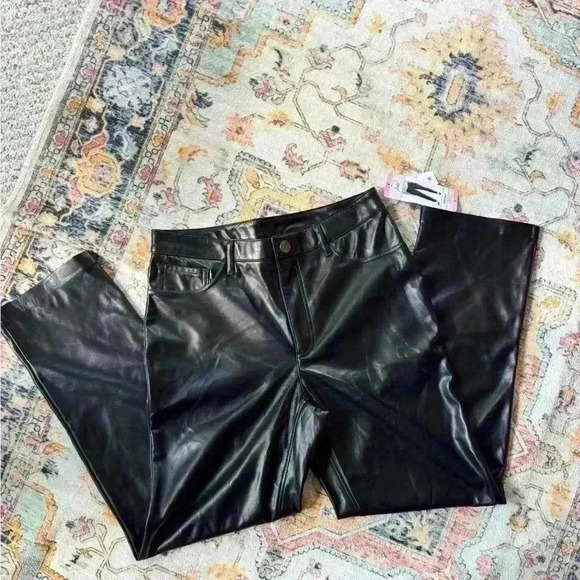 Joie Pants - Joie Vegan Leather Pants Black Size 6 Limited Edition MSRP $148. NWT